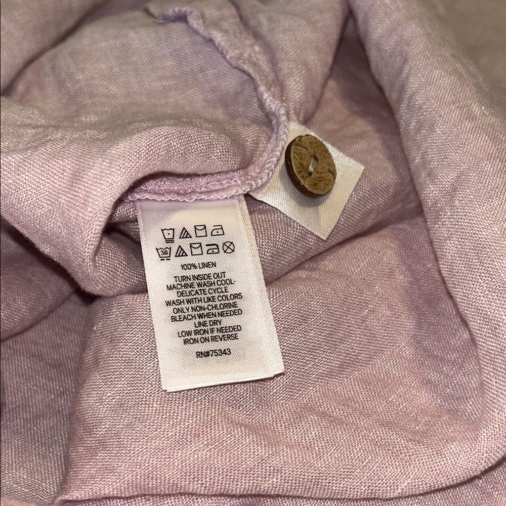 Cynthia Rowley Light Purple Linen Top - Picture 5 of 5